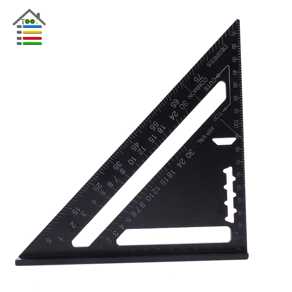 Aluminum Triangular Measuring Ruler 7 Inch Metric Premium Rafter Square Speed Squares Roofing Triangle Angle Protractor Trammel
Aluminum Triangular Measuring Ruler 7 Inch Metric Premium Rafter Square Speed Squares Roofing Triangle Angle Protractor Trammel