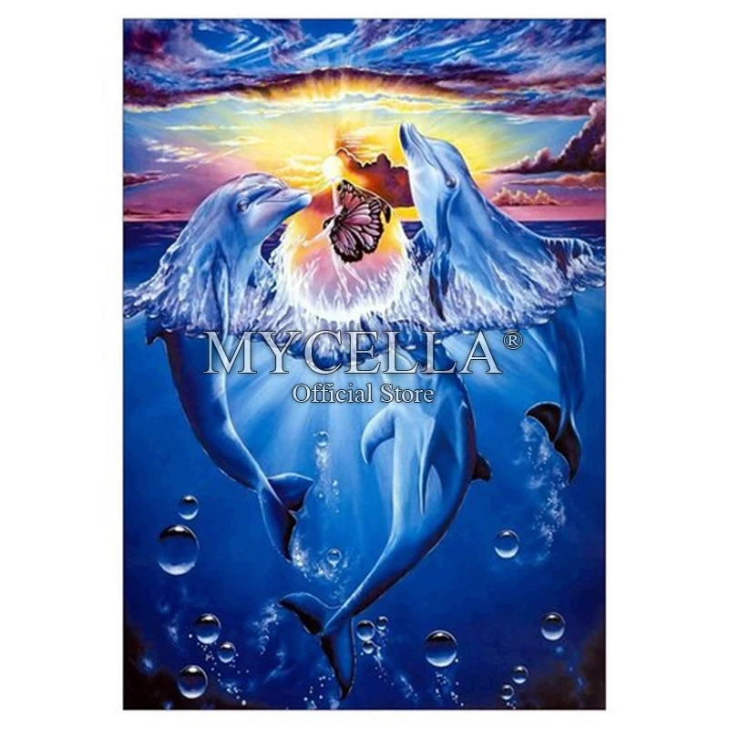 DIY Elegant Style Dolphin Pattern Art Resin Diamond Painting Animals Home Decor Full Rhinestone Mosaic Diamond Embroidery Art
DIY Elegant Style Dolphin Pattern Art Resin Diamond Painting Animals Home Decor Full Rhinestone Mosaic Diamond Embroidery Art