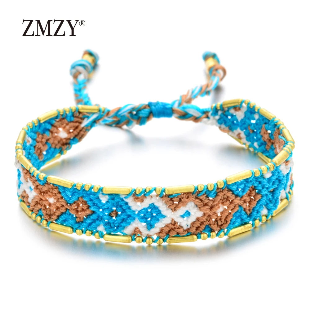 ZMZY Bohemian Colorful Rope Chain Charm Bracelet Friendship Bracelet Women/Girls Hand Weave Boho Yoga Wrap Bracelet Femme
ZMZY Bohemian Colorful Rope Chain Charm Bracelet Friendship Bracelet Women/Girls Hand Weave Boho Yoga Wrap Bracelet Femme