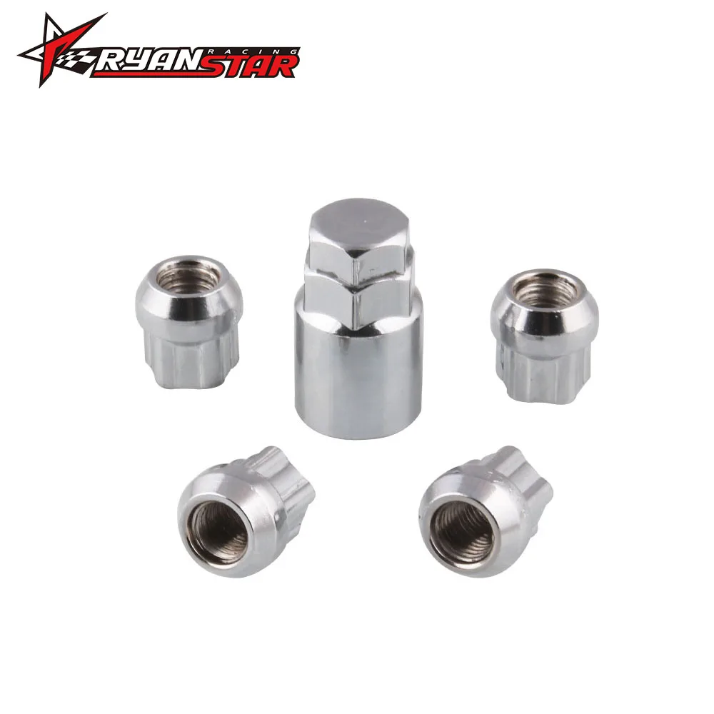 Ryanstar Racing Анти-кражи 22 мм и 34 гайки M12 * 1 5 Колесные Серебряный гайка LN045 LN046 |