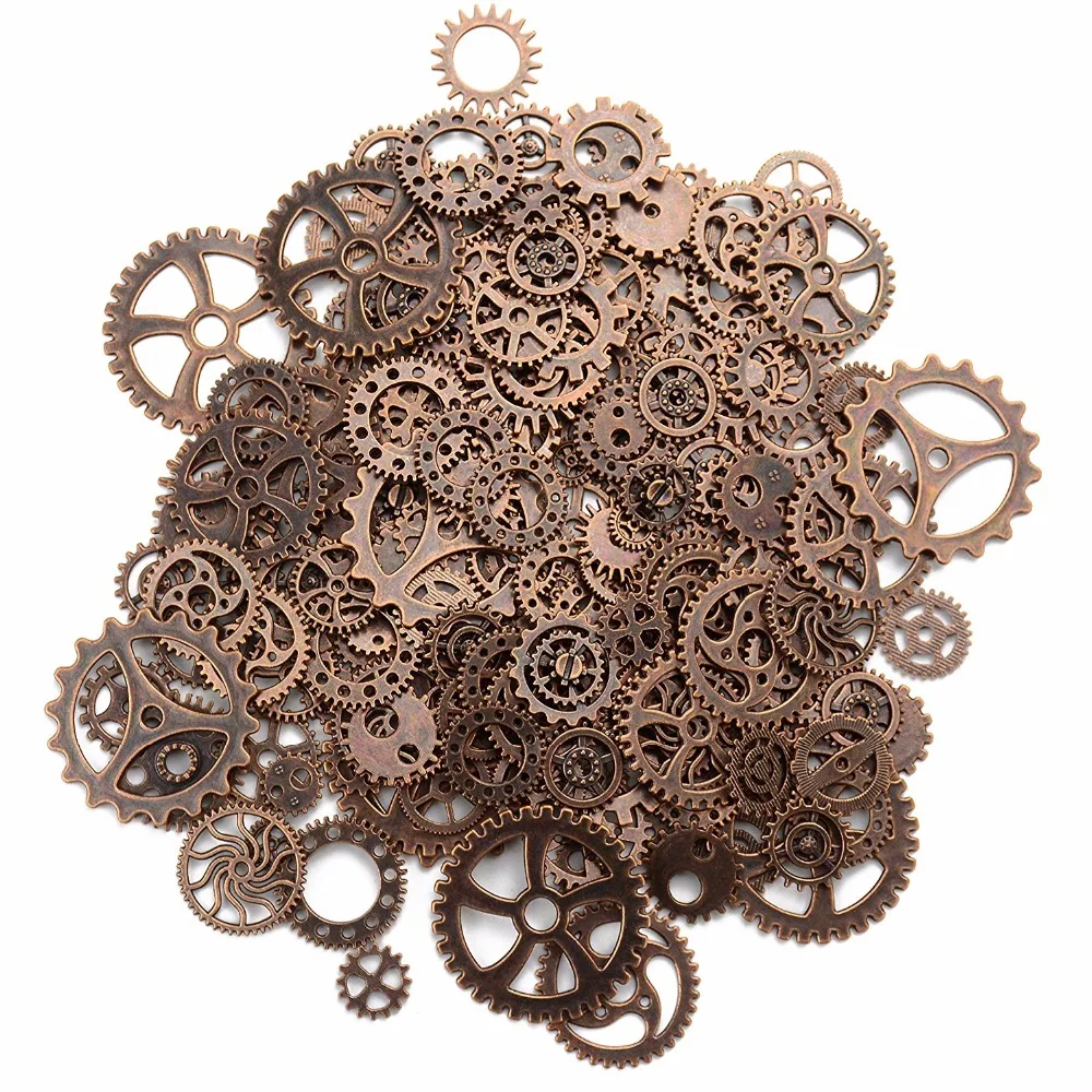 About 120g/lot DIY Jewelry Making Vintage Metal Mixed Gears Steampunk Gear Pendant Charms Bronze Bracelet Accessories
About 120g/lot DIY Jewelry Making Vintage Metal Mixed Gears Steampunk Gear Pendant Charms Bronze Bracelet Accessories