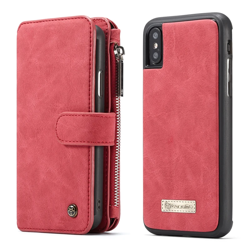 For iPhone X XR Flip Split Phone Case Retro Wallet Zipper Bag Case 2 in 1 Business Stand Smart Bag Belt Cover for iPhone XS Max
For iPhone X XR Flip Split Phone Case Retro Wallet Zipper Bag Case 2 in 1 Business Stand Smart Bag Belt Cover for iPhone XS Max
