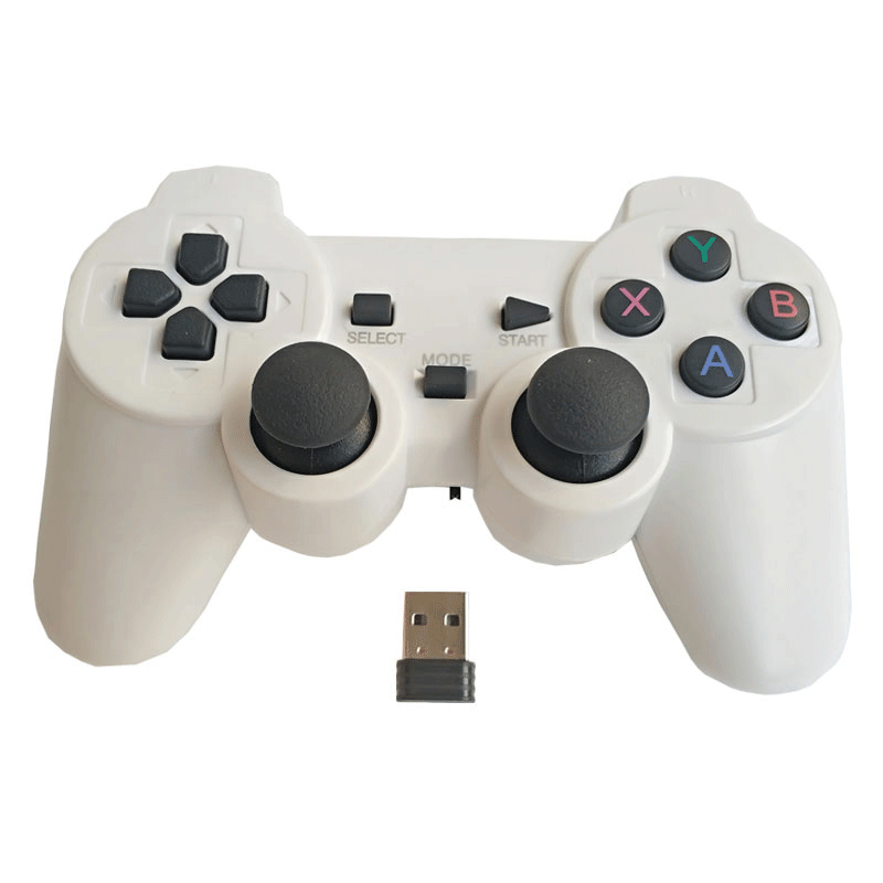 Wireless computer game controller PC gamepad with double joystick double vibration mini USB dongle for Winows XP/win7/win8/win10