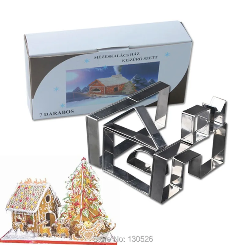 3D Chocolate Christmas House Molds Stainless Steel Chocolate Pudding Mould for Xmas Festival Cake Decoration Kitchen Accessory
3D Chocolate Christmas House Molds Stainless Steel Chocolate Pudding Mould for Xmas Festival Cake Decoration Kitchen Accessory