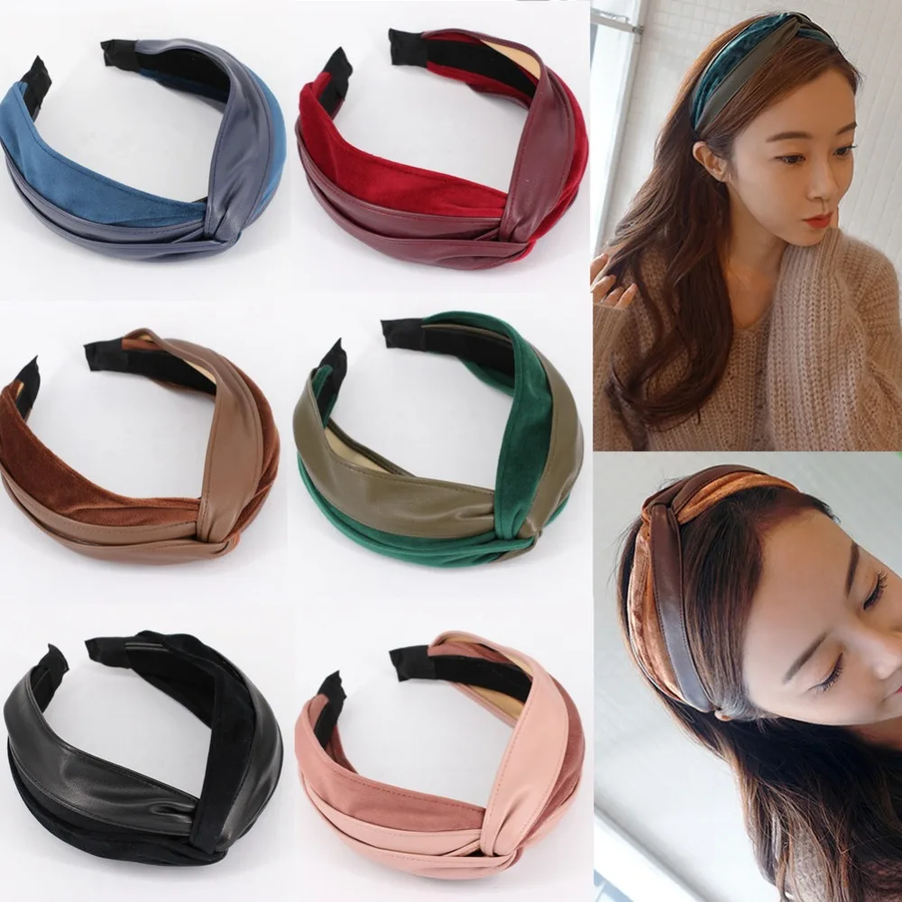 IMIXLOT 1Pc Fashion Jointed Leather Hairbands Knotted Headband For Women Lady Girls Wide Hair Hoop Accessories Headdress
IMIXLOT 1Pc Fashion Jointed Leather Hairbands Knotted Headband For Women Lady Girls Wide Hair Hoop Accessories Headdress