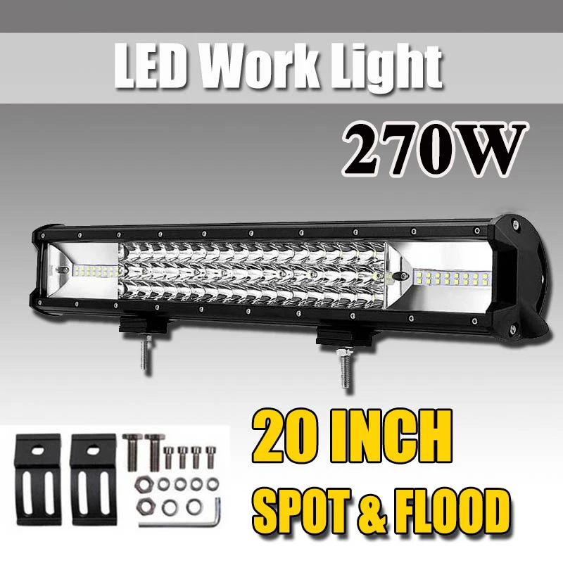 Car Light Led Bar 20inch 270W Straight Combo Beam Led Driving Light for offroad 4x4 SUV ATV Tractor Auto barra Fog Lights Lamp
Car Light Led Bar 20inch 270W Straight Combo Beam Led Driving Light for offroad 4x4 SUV ATV Tractor Auto barra Fog Lights Lamp