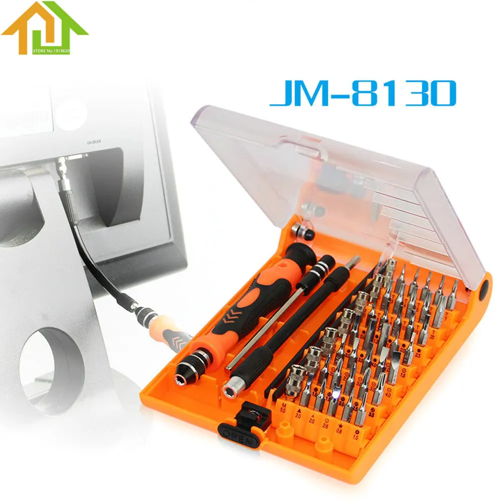 

45 In 1 Jakemy JM-8130 Interchangeable Magnetic Precision Screwdriver Set Of Repair Tools for iPhone iPad PC JAKEMY JM-8130