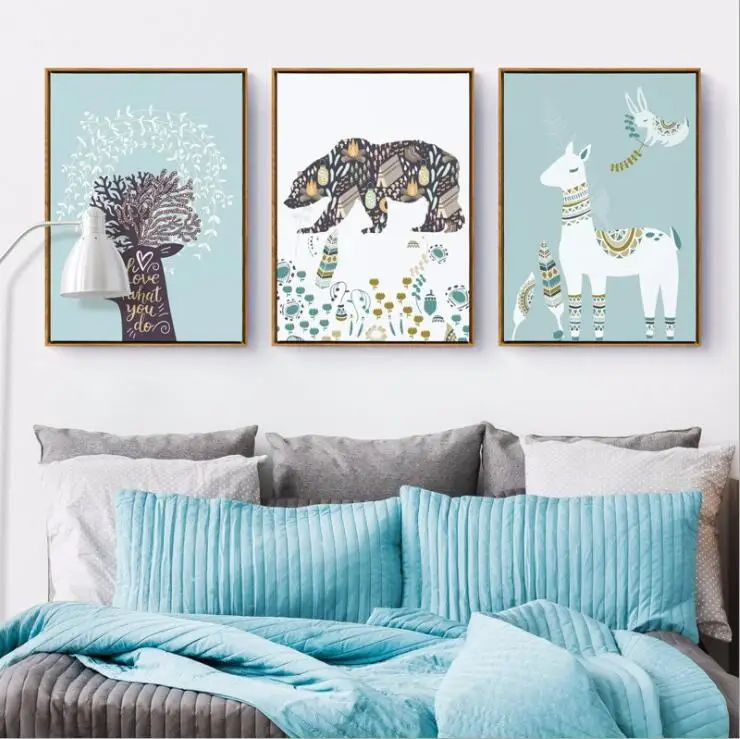 Nordic Poster Deer Bear Wall Art Print Canvas Painting Posters And Prints Canvas Art Nordic Style Kids Decoration
Nordic Poster Deer Bear Wall Art Print Canvas Painting Posters And Prints Canvas Art Nordic Style Kids Decoration