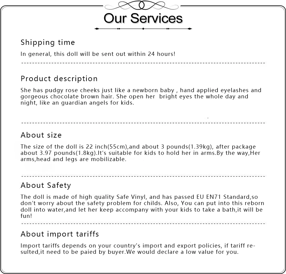 our service