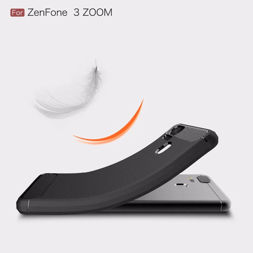 Case-For-Asus-Zenfone-3-ZOOM-ZE553KL-ZE-553-KL-Carbon-Fiber-Silicone-Brushed-Ultra-Thin (2)