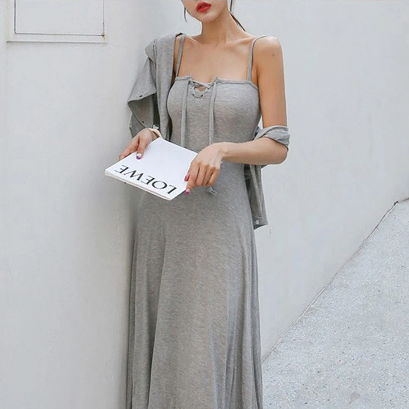 Women Set 2 Two Piece Skirt Club Outfits Set Festival Clothing Matching Sets Deep V-neck Dress + Long Sleeve Cardigan Coat
Women Set 2 Two Piece Skirt Club Outfits Set Festival Clothing Matching Sets Deep V-neck Dress + Long Sleeve Cardigan Coat