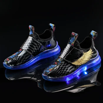 Yezzy Spring/Autumn Walking Shoes Children LED Light Shoes USB Charging High Top Boys Sneakers Student Kids Girls Glowing Shoes 
Yezzy Spring/Autumn Walking Shoes Children LED Light Shoes USB Charging High Top Boys Sneakers Student Kids Girls Glowing Shoes