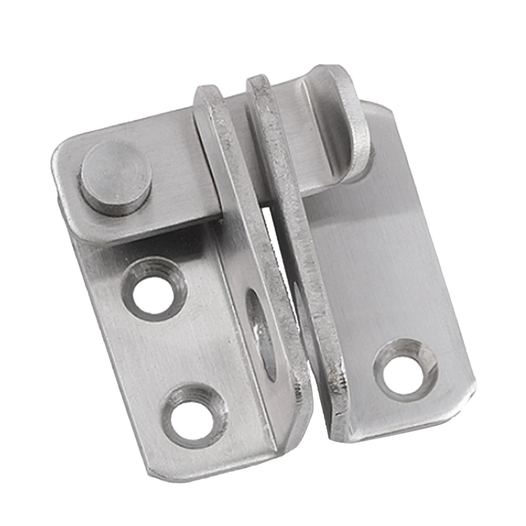 Slide Bolt Latch Gate Latches Safety Door Lock 40x45mm Stainless Steel Brushed Finish with Padlock Hole