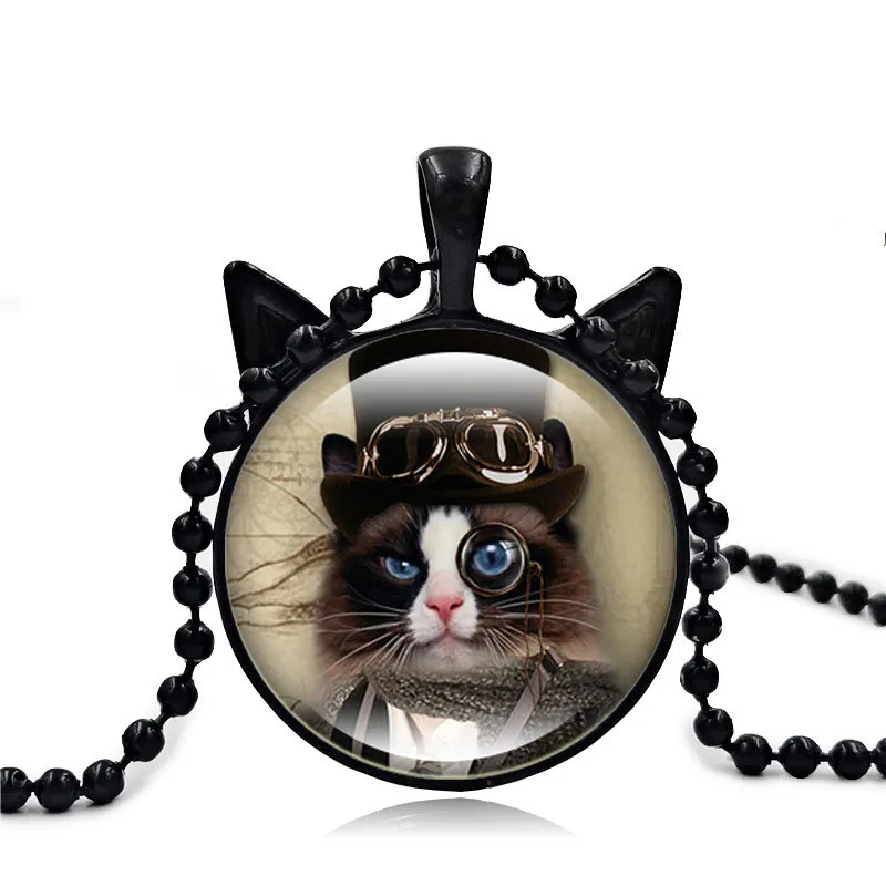 2017 New Vintage Lovely Cat Glass Pendant Sweater Chain Jewelry Gift for Women Cat Souvenir
2017 New Vintage Lovely Cat Glass Pendant Sweater Chain Jewelry Gift for Women Cat Souvenir