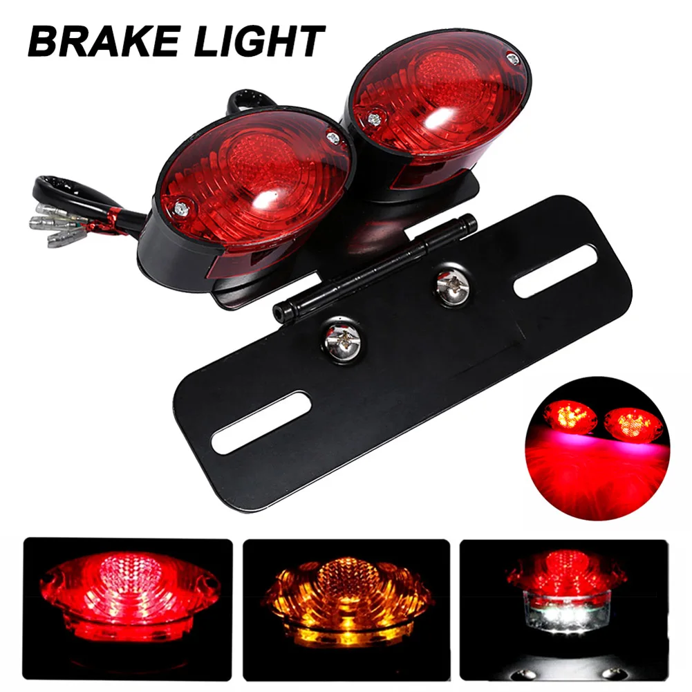 2019 Black Motorcycle Integrated LED Brake Tail Light with License Plate Bracket CSL88
2019 Black Motorcycle Integrated LED Brake Tail Light with License Plate Bracket CSL88