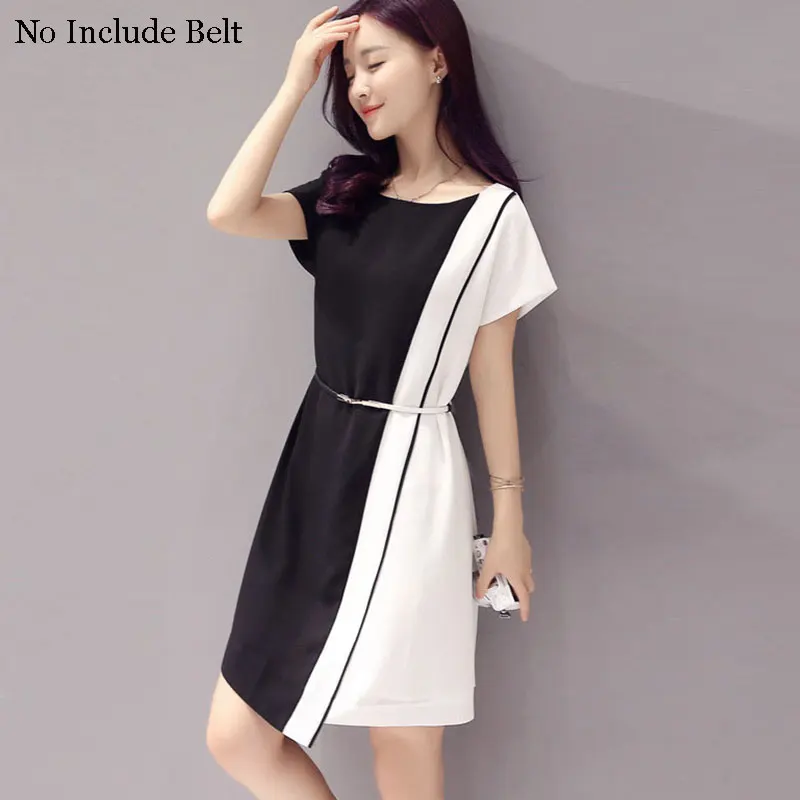 Contrast Stitching Mini Dresses Women Summer Robe Femme Short-Sleeved O-Neck Large Size Slim Party Dress Sexy Vintage Vestidos
Contrast Stitching Mini Dresses Women Summer Robe Femme Short-Sleeved O-Neck Large Size Slim Party Dress Sexy Vintage Vestidos