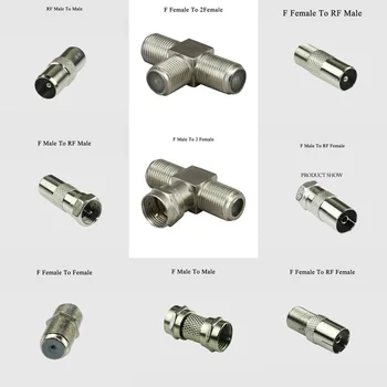 5pcs F RF Male Female To Male Female PLUG TV coax cable connector Digital Cable Terminal for cable TV screw coax plug F-type
5pcs F RF Male Female To Male Female PLUG TV coax cable connector Digital Cable Terminal for cable TV screw coax plug F-type