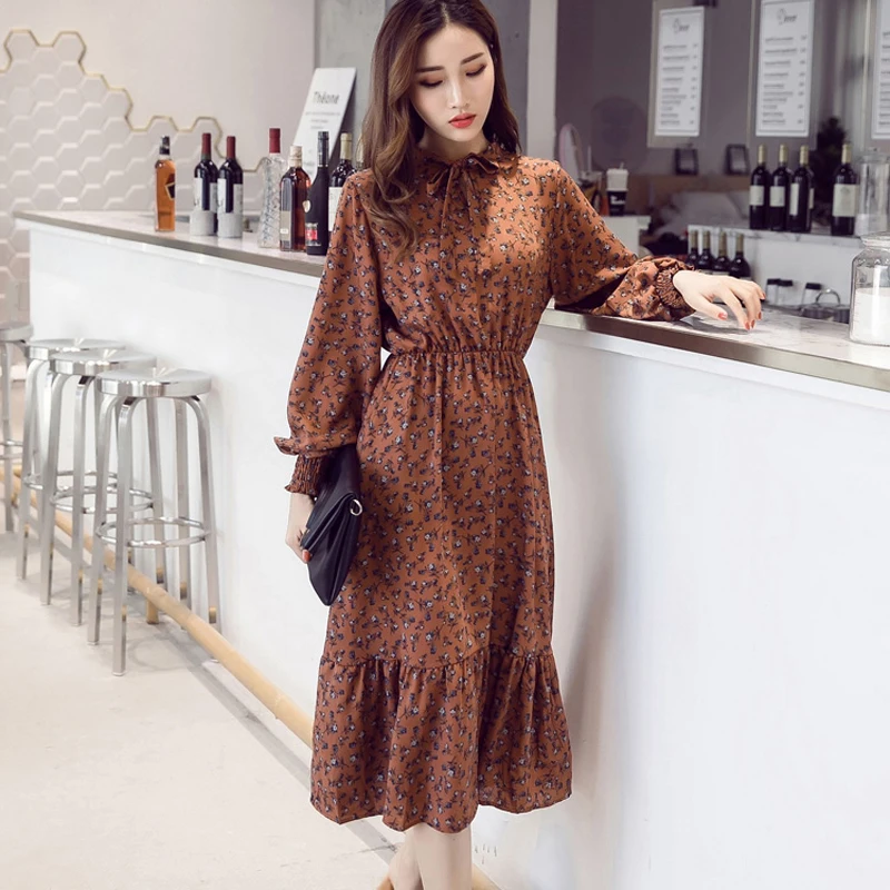 Spring A-line Women Lantern Sleeve Party Dress Floral Print Chiffon Elastic Waist Bohemian Dress Femme Vestido Plus Size 2019
Spring A-line Women Lantern Sleeve Party Dress Floral Print Chiffon Elastic Waist Bohemian Dress Femme Vestido Plus Size 2019
