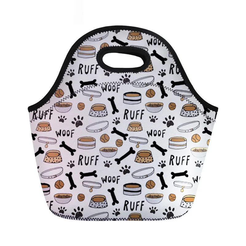 Kids Thermal Insulated Neoprene Lunch Bag Dog Bone Paw Print for Women Kids Cute Lunch Handbag Cooler Insulation Lunchbox
Kids Thermal Insulated Neoprene Lunch Bag Dog Bone Paw Print for Women Kids Cute Lunch Handbag Cooler Insulation Lunchbox