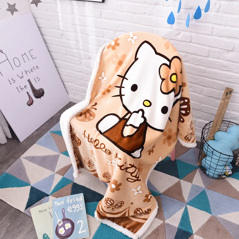 Hello Kitty Cartoon Sherpa Blankets Throw Plush Flannel Baby Toddler Travel Blanket Throw on The Bed/Sofa/Car Size 100*140cm
Hello Kitty Cartoon Sherpa Blankets Throw Plush Flannel Baby Toddler Travel Blanket Throw on The Bed/Sofa/Car Size 100*140cm