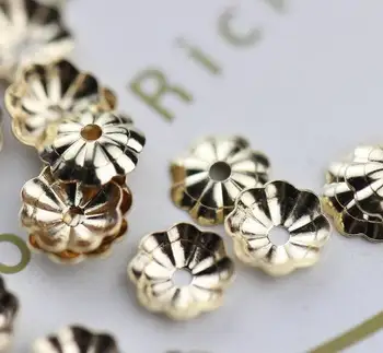 50Pcs bead cap,,Stoper,Gold filled findings,for high quality jewelry making necklace base IB2401
50Pcs bead cap,,Stoper,Gold filled findings,for high quality jewelry making necklace base IB2401