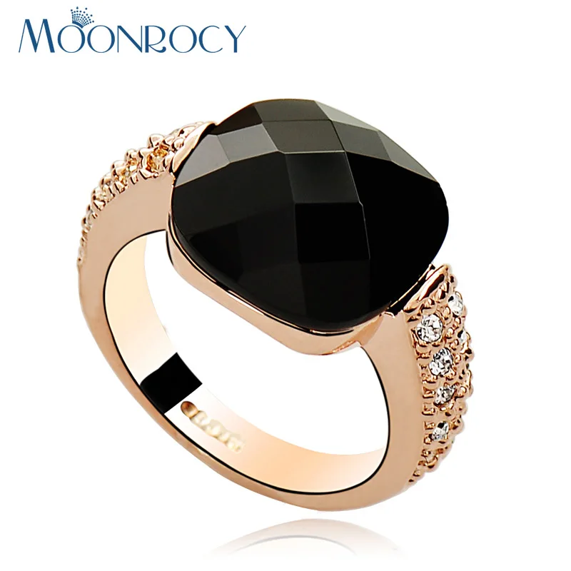MOONROCY Black Crystal Rings Cubic Zirconia Rose Gold / Silver Color Square Rings for Women Gift Dropshipping Jewelry Wholesale
MOONROCY Black Crystal Rings Cubic Zirconia Rose Gold / Silver Color Square Rings for Women Gift Dropshipping Jewelry Wholesale