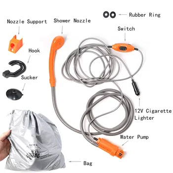 Portable 12V Electric Car Plug Outdoor Camper Caravan Van Camping Travel Shower Car Caravan Hiking Travel Shower Pump Pipe Kit
Portable 12V Electric Car Plug Outdoor Camper Caravan Van Camping Travel Shower Car Caravan Hiking Travel Shower Pump Pipe Kit