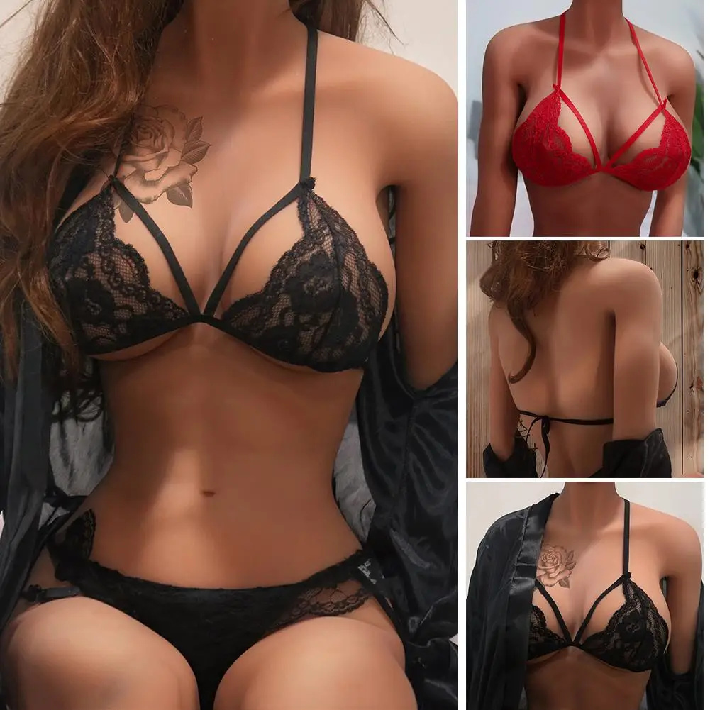 Women's Three-point Lace Bandage Bra Sexy Lingerie Erotic Set Corset Lace Sofr Charming Vest Top Bra For Female 2018 New Style
Women's Three-point Lace Bandage Bra Sexy Lingerie Erotic Set Corset Lace Sofr Charming Vest Top Bra For Female 2018 New Style