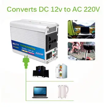 500W Power Inverter 12V/24V to AC 110/220 Volt USB Modified Sine Wave Digital Car Charge Converter Transformer
500W Power Inverter 12V/24V to AC 110/220 Volt USB Modified Sine Wave Digital Car Charge Converter Transformer