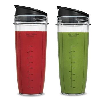 Behogar 32oz Transparent Plastic Replacement Cup Part Accessories for Nutri Ninja 900W 1000W Blender Juicer
Behogar 32oz Transparent Plastic Replacement Cup Part Accessories for Nutri Ninja 900W 1000W Blender Juicer