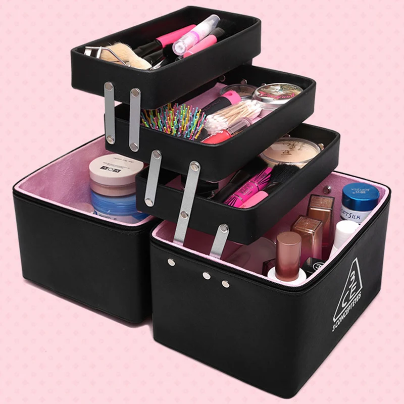 New 2019 High Quality Professional Empty Makeup Organizer Bolso Mujer Cosmetic Case Travel Large Capacity Storage Bag Suitcases
New 2019 High Quality Professional Empty Makeup Organizer Bolso Mujer Cosmetic Case Travel Large Capacity Storage Bag Suitcases
