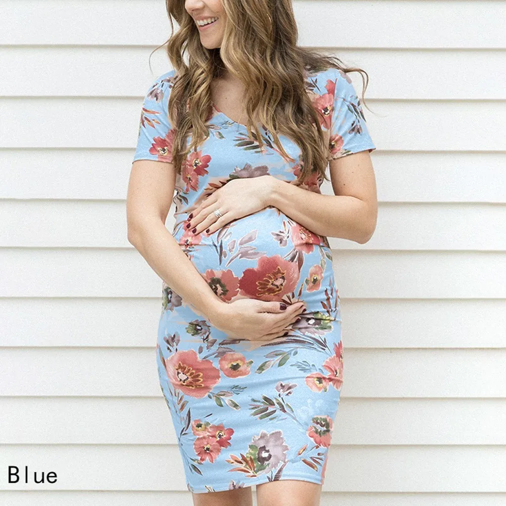Women's pregnancy dresses O-Neck maternity summer Pregnanty Short Sleeve Floral Print Dress grossesse plus size maternity dress
Women's pregnancy dresses O-Neck maternity summer Pregnanty Short Sleeve Floral Print Dress grossesse plus size maternity dress