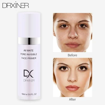 

DRXINER Face Base Primer Makeup 18ml Liquid Matte Make Up Fine Lines Oil-control Facial Cream Brighten Nude Foundation Cosmetic