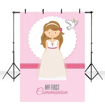 Backdrop for Photographic Studio Pink Girl My First Holy Communion Customize Background Decor Original Design Photocall LV-1797
Backdrop for Photographic Studio Pink Girl My First Holy Communion Customize Background Decor Original Design Photocall LV-1797
