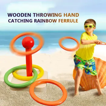 Sport Toy Throwing Ring Rainbow Circle Hand Grasp Toys Multicolor Wooden Ferrule Ring Throwing Novelty Intelligence
Sport Toy Throwing Ring Rainbow Circle Hand Grasp Toys Multicolor Wooden Ferrule Ring Throwing Novelty Intelligence