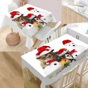 Custom dog Christmas Printed Tablecloth Home Kitchen Decoration Dining Dustpoof Washable Table Cover
Custom dog Christmas Printed Tablecloth Home Kitchen Decoration Dining Dustpoof Washable Table Cover