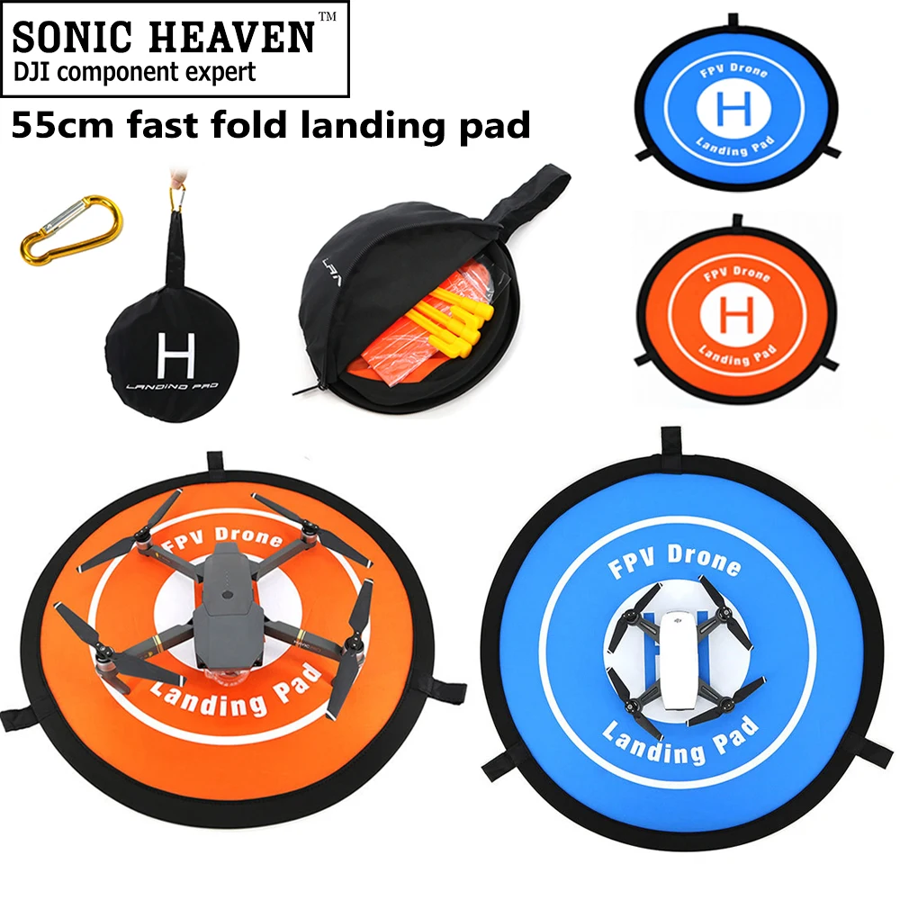 Universal Drone 55cm Fast-fold Foldable Landing Pad FPV Drone Parking Apron Pad for DJI Spark Mavic 2 Pro / Platinum / Air Drone
Universal Drone 55cm Fast-fold Foldable Landing Pad FPV Drone Parking Apron Pad for DJI Spark Mavic 2 Pro / Platinum / Air Drone