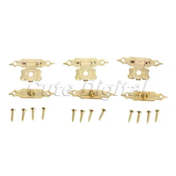 12pcs Antique Iron Lock Box Buckle Decorative Gold Jewelry Gift Wine Box Wooden Case Hasp Latch Caskets Vintage Clasps w/Screws
12pcs Antique Iron Lock Box Buckle Decorative Gold Jewelry Gift Wine Box Wooden Case Hasp Latch Caskets Vintage Clasps w/Screws
