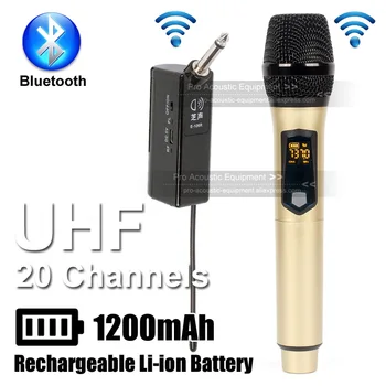 Rechargeable Battery UHF Handheld Mic Wireless Microphone System For PA Voice Amplifier Speaker Audio Mixer Karaoke Singing KTV
Rechargeable Battery UHF Handheld Mic Wireless Microphone System For PA Voice Amplifier Speaker Audio Mixer Karaoke Singing KTV