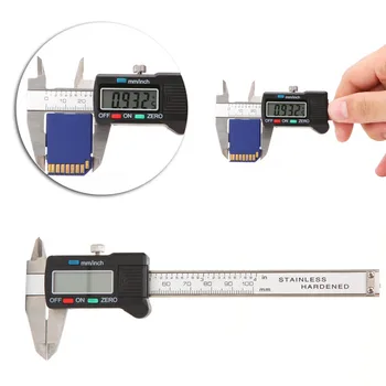 100mm LCD Electronic Digital Gauge Stainless Steel Vernier Caliper Micrometer Jewelry Tool #Y51#
100mm LCD Electronic Digital Gauge Stainless Steel Vernier Caliper Micrometer Jewelry Tool #Y51#