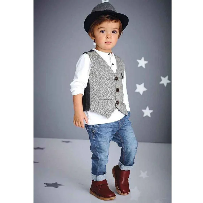 2016 Boys Clothing Sets Autumn Spring Shirt + Vest + Pants Boys Wedding Clothes Kids Gentleman Leisure Handsome boys Suit
2016 Boys Clothing Sets Autumn Spring Shirt + Vest + Pants Boys Wedding Clothes Kids Gentleman Leisure Handsome boys Suit