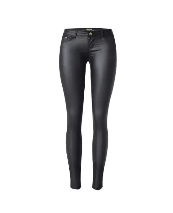 2019 Womens Sexy Low Waist Slim Elastic Faux Leather Pants Female Skinny Stretchy Black Pu Leather Pencil Pants Trousers D65
2019 Womens Sexy Low Waist Slim Elastic Faux Leather Pants Female Skinny Stretchy Black Pu Leather Pencil Pants Trousers D65