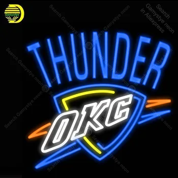 Neon Sign for Oklahoma City Thunde Text neon bulbs Sign Neon lights Sign glass Tube Handcraft Iconic Store Display Signs company
Neon Sign for Oklahoma City Thunde Text neon bulbs Sign Neon lights Sign glass Tube Handcraft Iconic Store Display Signs company