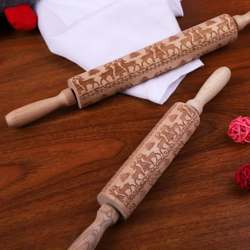 Snowflake 35/43CM Christmas Embossing Rolling Pin Baking Cookies Biscuit Fondant Cake Dough Engraved Roller Reindeer 5 Styles
Snowflake 35/43CM Christmas Embossing Rolling Pin Baking Cookies Biscuit Fondant Cake Dough Engraved Roller Reindeer 5 Styles