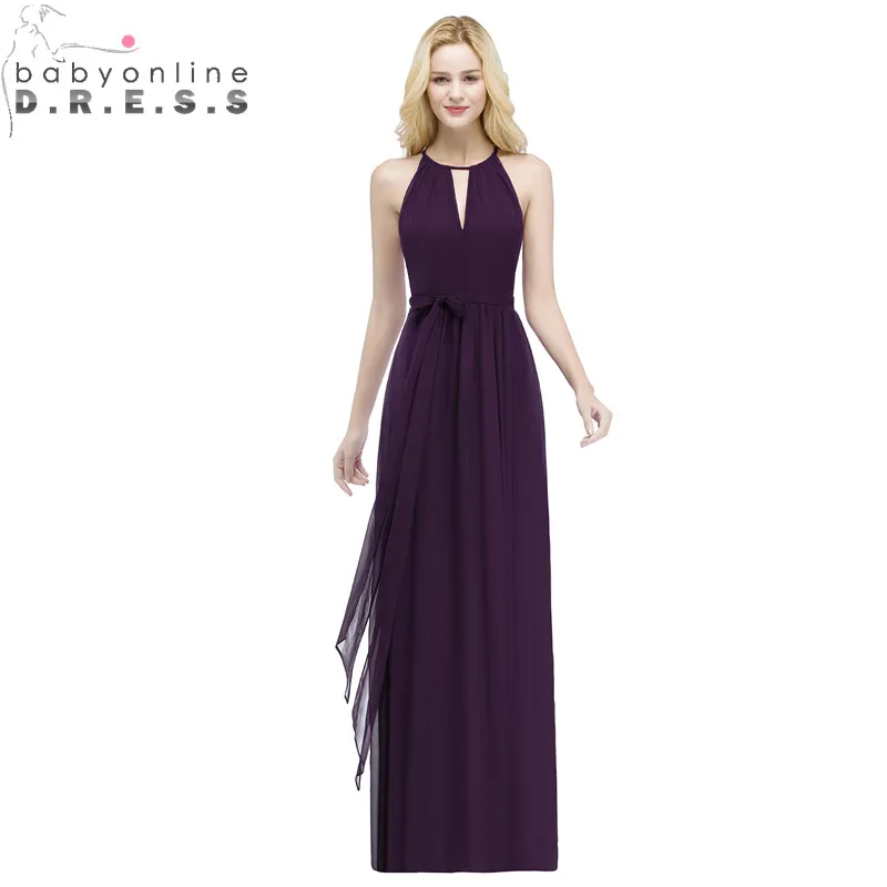 Babyonlinedress Purple Halter Neck Bow Tie Bridesmaid Dresses Cheap Chiffon Wedding Party Dresses Robe Demoiselle D'honneur
Babyonlinedress Purple Halter Neck Bow Tie Bridesmaid Dresses Cheap Chiffon Wedding Party Dresses Robe Demoiselle D'honneur