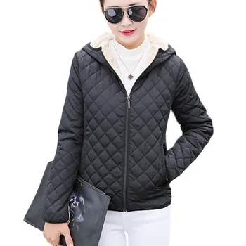 Women Winter Jacket Hooded Fleece Solid Coat New Fashion Autumn Spring Thin Outerwear Female Short Zipper Student Coat
Women Winter Jacket Hooded Fleece Solid Coat New Fashion Autumn Spring Thin Outerwear Female Short Zipper Student Coat