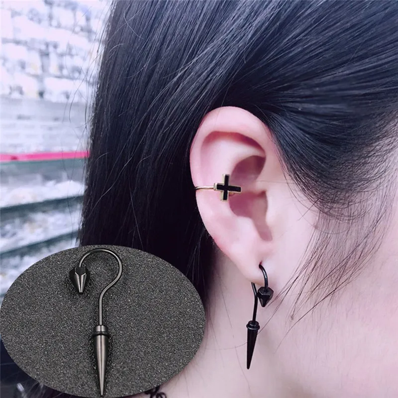 1 PC Men Women Korean Trendy Titanium Steel Black Silver Gold Color Hook Umbrella Ear Piercing Body Bone Nail Earring
1 PC Men Women Korean Trendy Titanium Steel Black Silver Gold Color Hook Umbrella Ear Piercing Body Bone Nail Earring