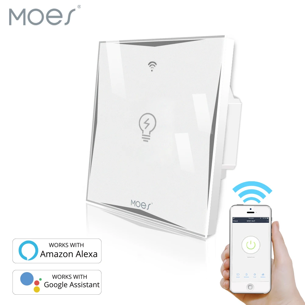 Wifi Smart Wall Touch Light Switch EU/UK Type Glass Panel Smart Life Tuya APP Remote Control work with Google Home Alexa Echo
Wifi Smart Wall Touch Light Switch EU/UK Type Glass Panel Smart Life Tuya APP Remote Control work with Google Home Alexa Echo