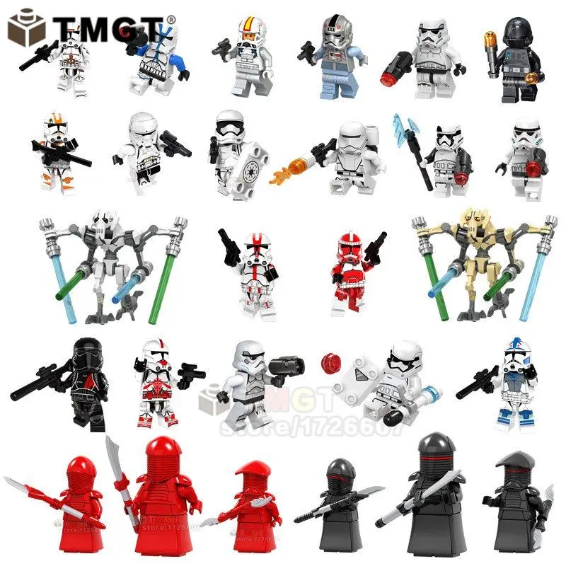 TMGT Single Sale Star Wars Legoings Figures Stormyrooper General Grievous Red Guard Building Blocks Toys For Children Friend
TMGT Single Sale Star Wars Legoings Figures Stormyrooper General Grievous Red Guard Building Blocks Toys For Children Friend