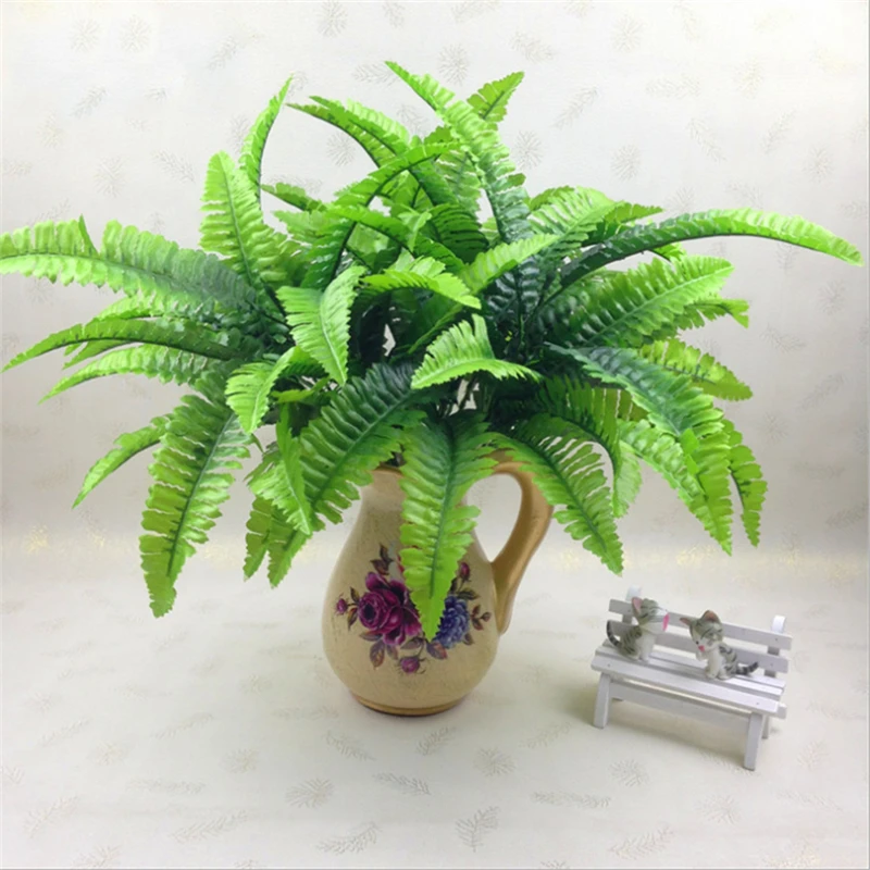 Simulation Fern Grass Green Plant Artificial Fern Persian Leaves Flower Wall Hanging Plants Home Wedding Shop Decoration
Simulation Fern Grass Green Plant Artificial Fern Persian Leaves Flower Wall Hanging Plants Home Wedding Shop Decoration